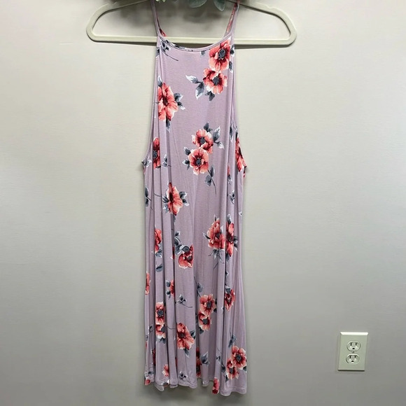 Forever 21+ Lavender Floral Sleeveless Swing Dress 1X - Picture 1 of 13